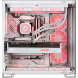 ALTERNATE Custom PC Series • iCUE Red Ice Madness Gaming-PC weiß/transparent, ohne Betriebssystem