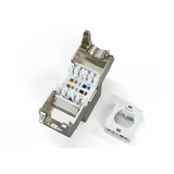 Digitus CAT 6A Kompakt-Keystone Modul geschirmt werkzeugfrei, Keystone-Modul 