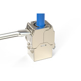 Digitus CAT 6A Kompakt-Keystone Modul geschirmt werkzeugfrei, Keystone-Modul 