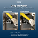 Digitus CAT 6A Kompakt-Keystone Modul geschirmt werkzeugfrei, Keystone-Modul 