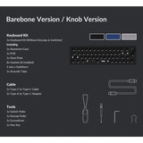 Keychron Q9 Barebone ISO Knob, Gaming-Tastatur blau, Hot-Swap, Aluminiumrahmen, RGB