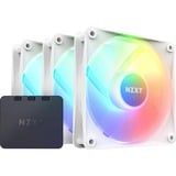 NZXT F120 RGB Core Triple Pack 120x120x26, Gehäuselüfter weiß, 3er Pack, inkl. RGB-Controller, 120 mm