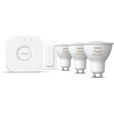 Philips Hue White & Color Ambiance Starter-Set: 3 smarte GU10-Spots + Dimmschalter, LED-Lampe 