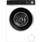 SHARP ES-NFA814BW1NA-DE  , Waschmaschine weiß/schwarz, 60 cm