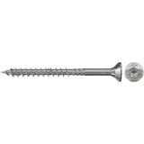 fischer Spanplattenschraube PowerFast 6,0x180 Senkkopf TX 100 Stück, mit Teilgewinde, Edelstahl A2