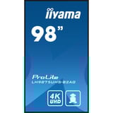 iiyama ProLite LH9875UHS-B2AG, Public Display schwarz (matt), UltraHD/4K, IPS, Lautsprecher