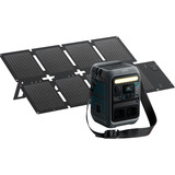 Anker SOLIX Tragbare Powerstation C300X DC + Faltbares Solarpanel PS60 grau, 288Wh, 300 Watt, PD 3.1