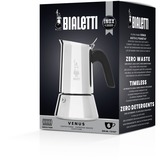 Bialetti Venus, Espressomaschine silber, 6 Tassen