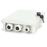 Digitus FTTH/FTTB-Anschlussgehäuse - bestückt, OS2 12 Fasern, Spleißbox grau