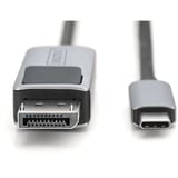 Digitus USB4 Gen 2x2 Adapterkabel USB-C > DisplayPort schwarz/grau, 1 Meter