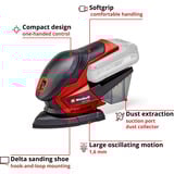 EINHELL Power X-Change Akku-Multischleifer TE-OS 18/150 Li-Solo, 18Volt rot/schwarz, ohne Akku und Ladegerät