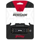 Kingston FURY Renegade 1 TB, SSD schwarz, PCIe 4.0 x4, NVMe, M.2 2280