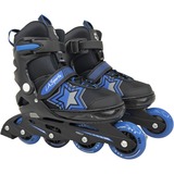 L.A. Sports Inline Skates Soft-Boot Stars Gr. 29-33, Inline-Skates blau/schwarz, verstellbar