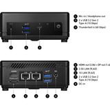 MSI Cubi 5 1M-627XAT, Mini-PC schwarz, ohne Betriebssystem
