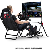 Next Level Racing Lite Freestanding Monitor Stand, Monitorhalterung schwarz, für Displays bis zu 139,7 cm (55")