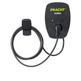 PRACHT Wallbox ALPHA MONO XT Business 3,7 - 11 kW schwarz, 7,5 Meter Kabel, RFID, MID-konforme Strommessung