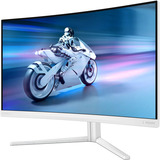 Philips 27M2C5501, Gaming-Monitor 68.5 cm (27 Zoll), weiß, QHD, VA, Curved, Ambiglow, 180Hz Panel