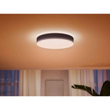 Philips HUE White Ambiance Enrave Deckenleuchte L, LED-Leuchte schwarz, inkl. Dimmschalter