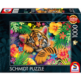 Schmidt Spiele Tiger-Welpe, Puzzle 1000 Teile