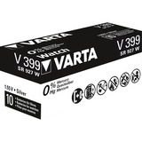 Varta Silberoxid-Knopfzelle 399, Batterie silber, 10 Stück
