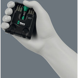 Wera Tool-Check Modular Micro 1, Bit-Satz schwarz/grün, 21-teilig, inkl. Handhalter Kraftform Micro 4mm