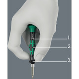 Wera Tool-Check Modular Micro 1, Bit-Satz schwarz/grün, 21-teilig, inkl. Handhalter Kraftform Micro 4mm