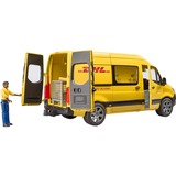 bruder 02671 MB Sprinter DHL mit Fahrer, Modellfahrzeug gelb