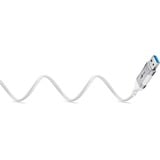 goobay Ethernet-Adapterkabel USB-A 3.2 Gen1 > RJ-45, Slim weiß, 10 Meter