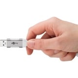 goobay Ethernet-Adapterkabel USB-A 3.2 Gen1 > RJ-45, Slim weiß, 10 Meter
