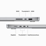 Apple MacBook Pro (16") 2023 CTO, Notebook silber, M3 Pro 18-Core GPU, MacOS, Amerikanisch, 41.1 cm (16.2 Zoll) & 120 Hz Display, 2 TB SSD
