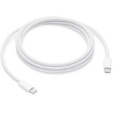 Apple USB 2.0 Ladekabel, USB-C Stecker > USB-C Stecker weiß, 2 Meter, gesleevt, Laden mit bis zu 240 Watt