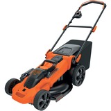 BLACK+DECKER Akku-Rasenmäher CLMA4825L2, 36Volt orange/schwarz, 2x Li-Ionen Akku 2,5 Ah