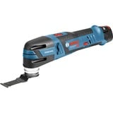 Bosch Akku-Multi-Cutter GOP 12V-28 Professional, 12Volt, Multifunktions-Werkzeug blau/schwarz, 2x Li-Ionen Akku 3,0Ah, in L-BOXX