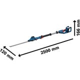 Bosch Akku-Teleskop-Heckenschere GHE 18V-50 TP Professional solo, 18Volt blau, ohne Akku und Ladegerät