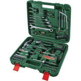Bosch Heimwerken & Garten Werkzeug Set, 63-teilig, Werkzeug-Set grün, mit Werkzeugkoffer