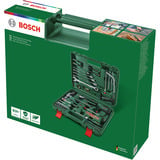 Bosch Heimwerken & Garten Werkzeug Set, 63-teilig, Werkzeug-Set grün, mit Werkzeugkoffer