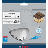 Bosch PRO Wood cordless Kreissägeblatt, Ø 140mm, 24Z Bohrung 10mm, für Akku-Handkreissägen