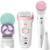 Braun Silk-épil 9-995 SensoSmart Beauty Set 9, Epiliergerät weiß/roségold