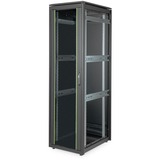 Digitus Netzwerkschrank Unique Serie - 600x800 mm (BxT), IT-Schrank schwarz, 42 Höheneinheiten