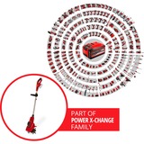 EINHELL Power X-Change Akku-Bodenhacke GE-CR 18/20 Li E - Solo, 18Volt rot/schwarz, ohne Akku und Ladegerät