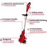 EINHELL Power X-Change Akku-Bodenhacke GE-CR 18/20 Li E - Solo, 18Volt rot/schwarz, ohne Akku und Ladegerät