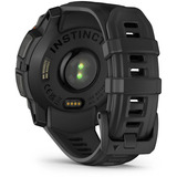 Garmin Instinct 3 Solar - 45 mm, Smartwatch Kohle/ Schwarz, Silikon-Armband
