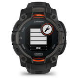 Garmin Instinct 3 Solar - 45 mm, Smartwatch Kohle/ Schwarz, Silikon-Armband