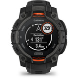 Garmin Instinct 3 Solar - 45 mm, Smartwatch Kohle/ Schwarz, Silikon-Armband