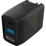 Genki Covert Dock, Dockingstation grau, USB-C, USB-A, HDMI