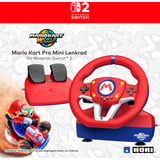 HORI Mario Kart Racing Wheel Pro Mini, Simulatoren-Set rot/mehrfarbig, für Nintendo Switch 2 / Switch / Switch OLED / PC