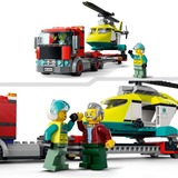 LEGO 60343 City Hubschrauber Transporter, Konstruktionsspielzeug 