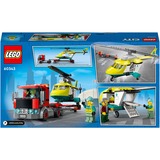 LEGO 60343 City Hubschrauber Transporter, Konstruktionsspielzeug 