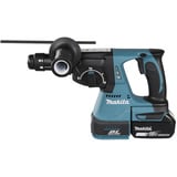 Makita Akku-Kombihammer DHR243JWX2, 18Volt, Bohrhammer blau/schwarz, 2x Li-Ionen Akku 6Ah, in MAKPAC Gr.4