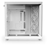 NZXT H9 Flow , Tower-Gehäuse weiß (matt), Tempered Glass x 2